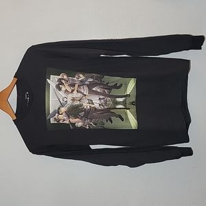 HOT TOPIC Attack on Titan Graphic Long Sleeve Shirt Unisex Small